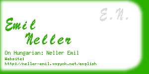 emil neller business card